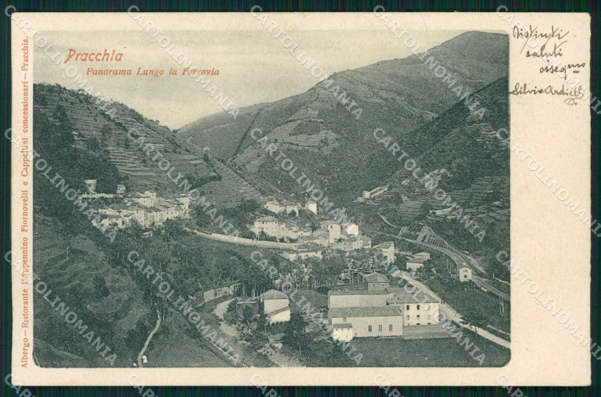 Pistoia Pracchia Panorama Lungo la Ferrovia cartolina RT0048 – fronte