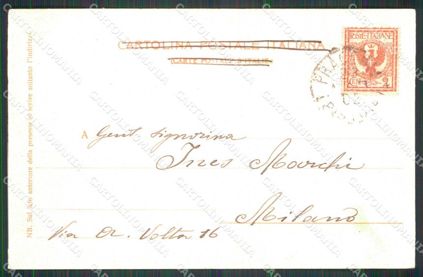 Pistoia Pracchia Panorama Lungo la Ferrovia cartolina RT0048 – retro