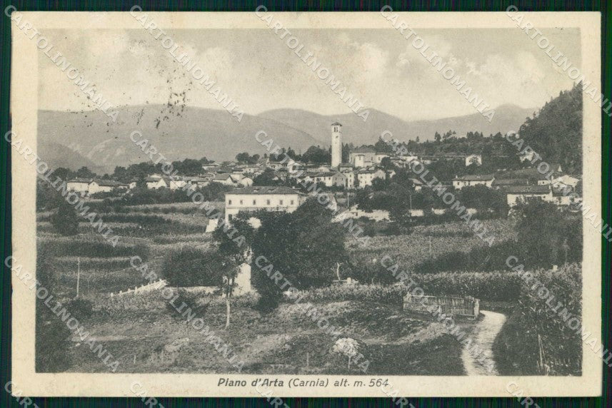 Udine Piano d'Arta Carnia PIEGA cartolina RT0051 – fronte