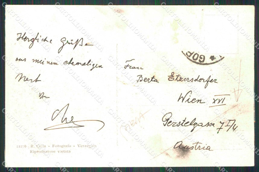 Udine Piano d'Arta Carnia PIEGA cartolina RT0051 – retro