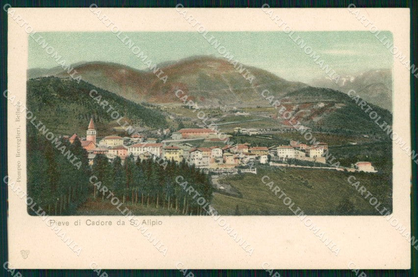 Belluno Pieve di Cadore Breveglieri COLLA cartolina RT0052 – fronte