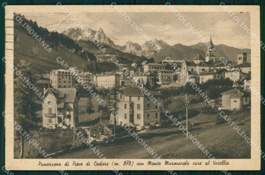 Belluno Pieve di Cadore Monte Marmarole cartolina RT0056 – fronte
