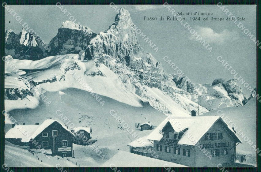 Trento Passo Rolle Dolomiti Gruppo della Pala Franzl 3607 cartolina RT0065 – fronte