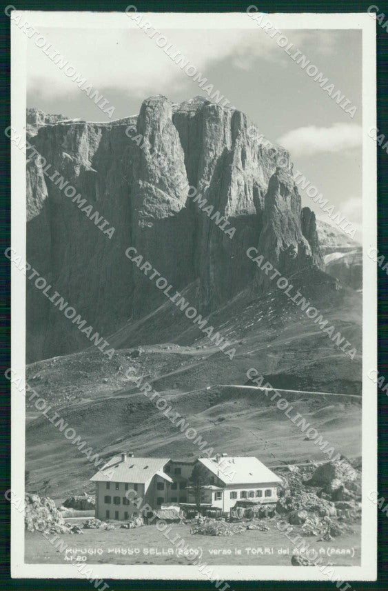 Bolzano Selva di Val Gardena Rifugio Passo Sella Foto cartolina RT0067 – fronte