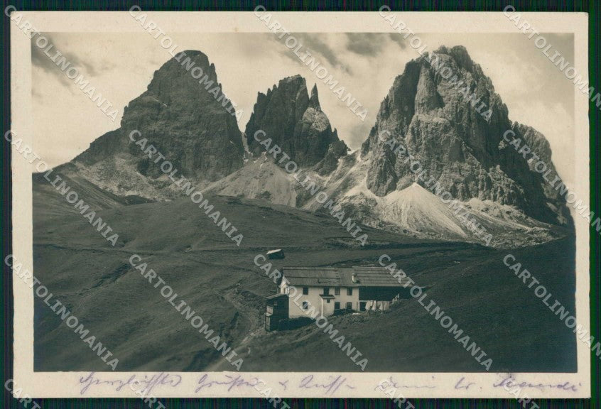 Trento Canazei Rifugio Valentini Sassolungo Foto cartolina RT0072 – fronte