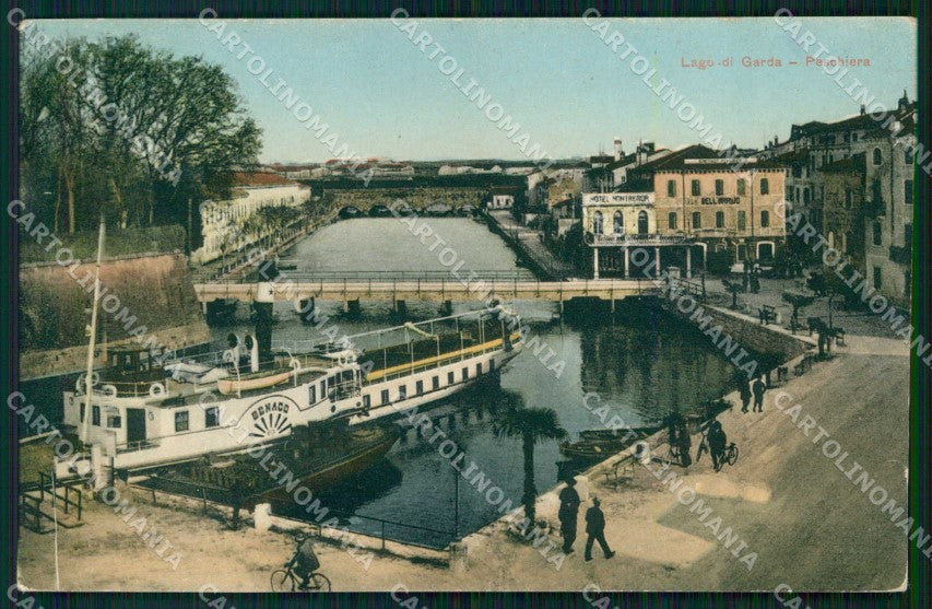 Verona Peschiera del Garda Lago Piroscafo cartolina RT0076 – fronte