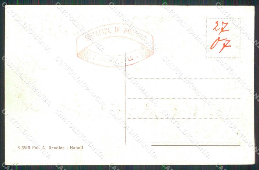 Napoli Pozzuoli Solfatara Nuova Bocca cartolina RT0087 – retro