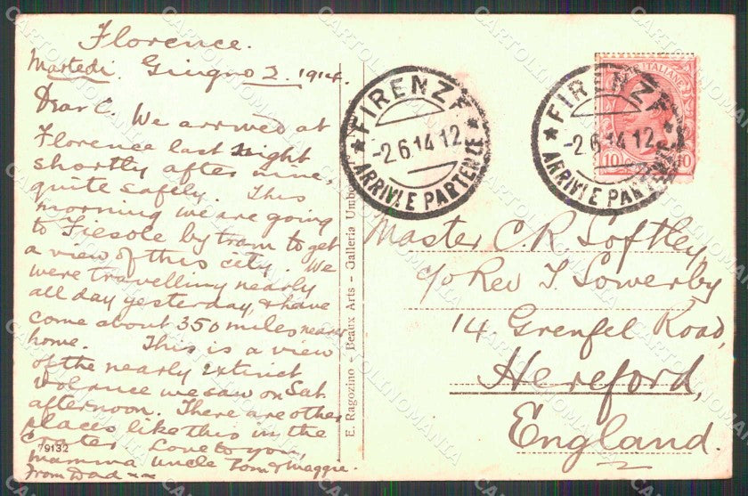 Napoli Pozzuoli Solfatara Nuova Bocca cartolina RT0088 – retro