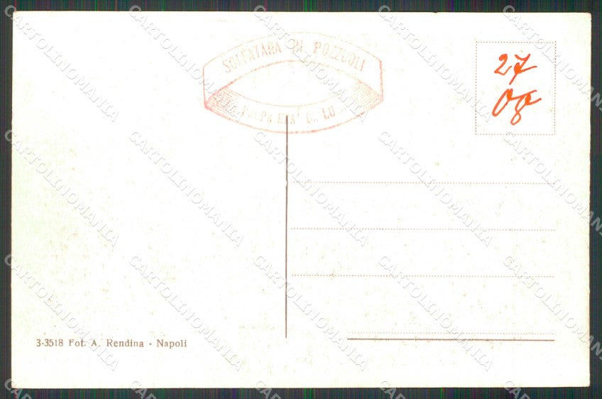 Napoli Pozzuoli Solfatara Fumarole cartolina RT0090 – retro