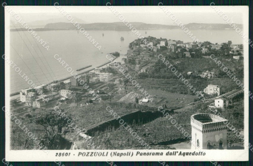 Napoli Pozzuoli Panorama dall'Acquedotto Foto cartolina RT0091 – fronte