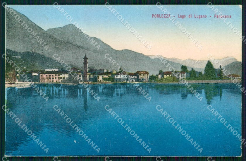 Como Porlezza Lago di Lugano cartolina RT0092 – fronte