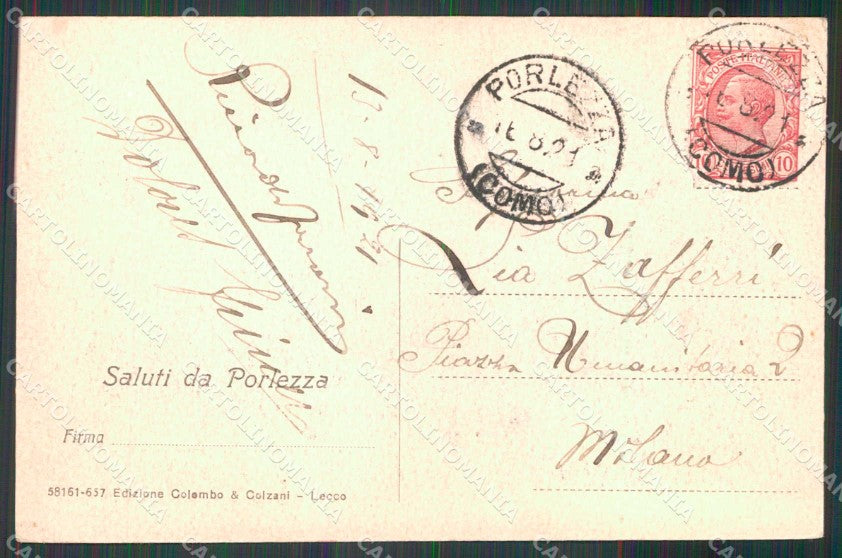 Como Porlezza San Rocco cartolina RT0093 – retro
