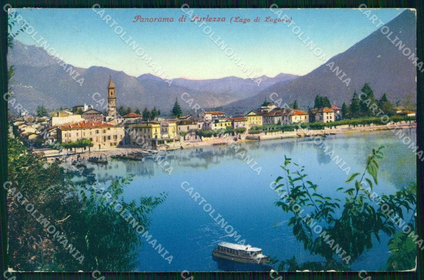 Como Porlezza Lago di Lugano Barche cartolina RT0095 – fronte