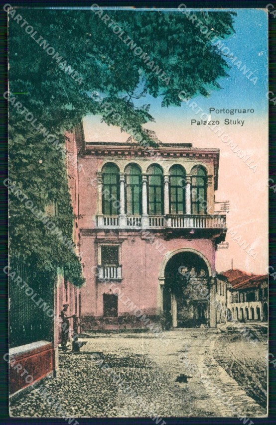 Venezia Portogruaro Palazzo Stuky cartolina RT0097 – fronte