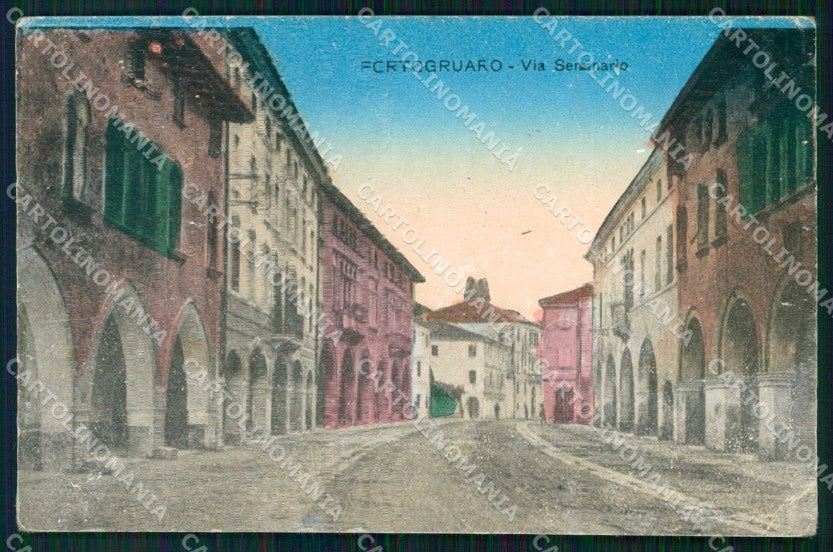 Venezia Portogruaro Via Seminario cartolina RT0098 – fronte