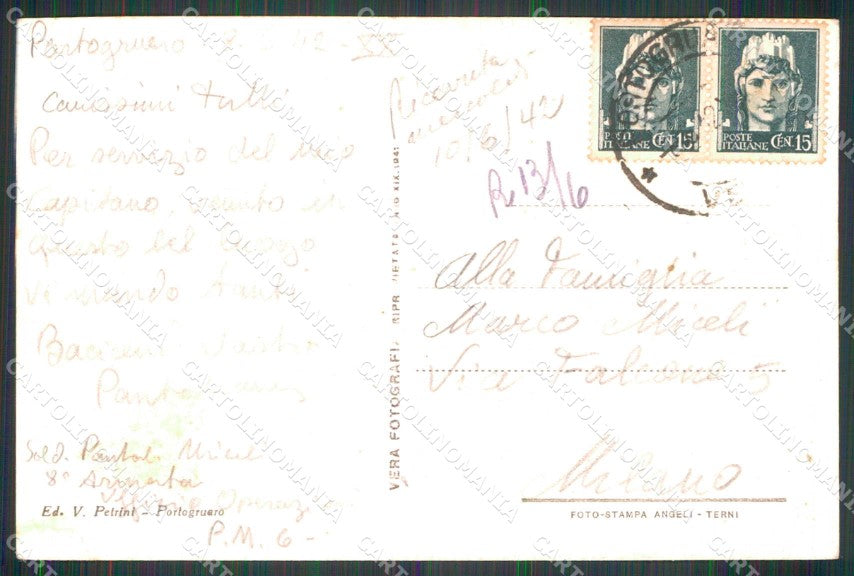 Venezia Portogruaro Corso Vittorio Emanuele Automobile Foto cartolina RT0103 – retro