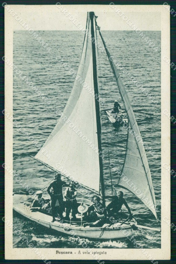 Pescara Città A Vele Spiegate Barca Alterocca 142185 cartolina RT0106 – fronte