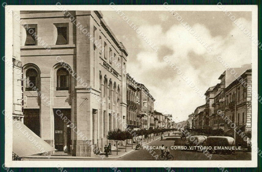 Pescara Città Corso Vittorio Emanuele ABRASA Foto cartolina RT0107 – fronte