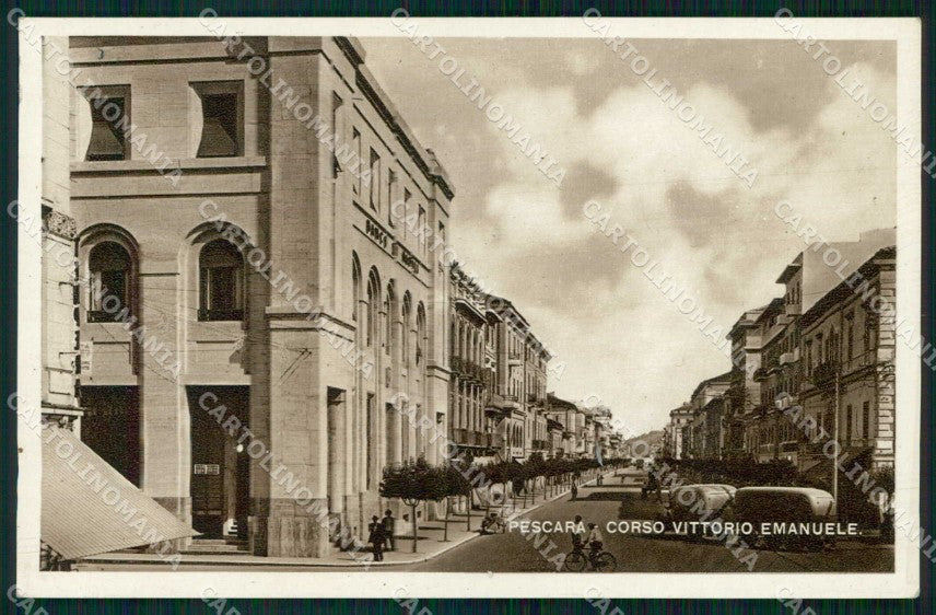 Pescara Città Corso Vittorio Emanuele ABRASA Foto cartolina RT0109 – fronte