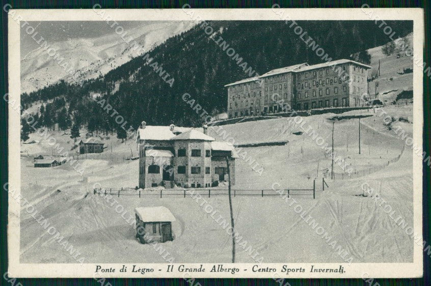 Brescia Ponte di Legno Il Grande Albergo Centro Sport Invernali cartolina RT0113 – fronte