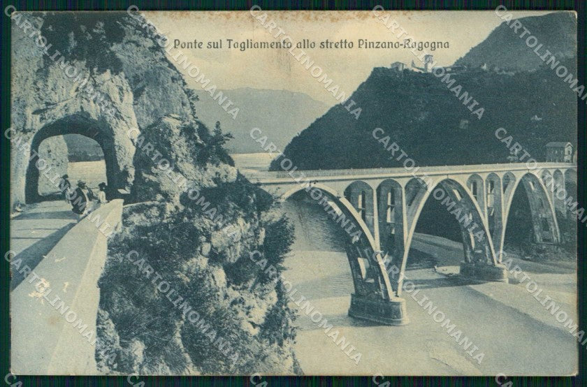 Pordenone Pinzano al Tagliamento Ponte sul Tagliamento cartolina RT0129 – fronte