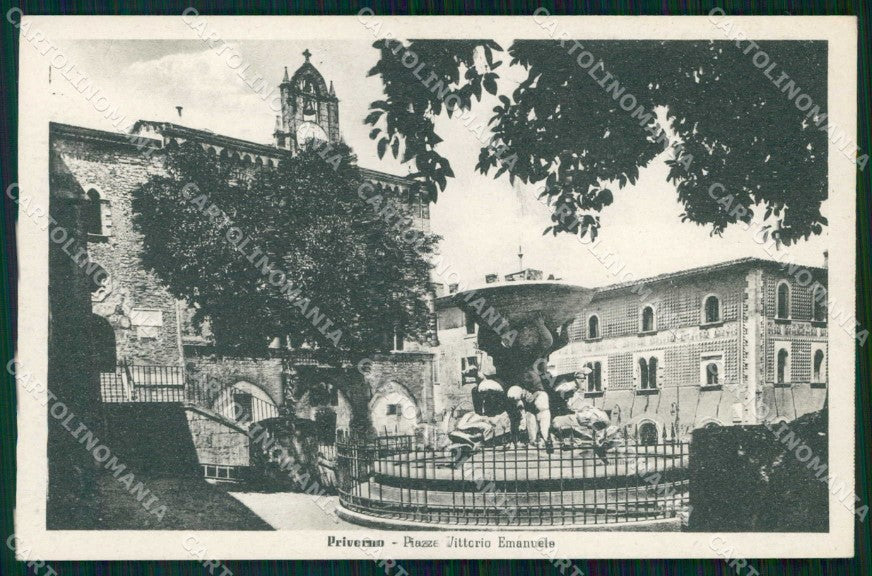 Latina Priverno Piazza Vittorio Emanuele Alterocca 128020 cartolina RT0134 – fronte