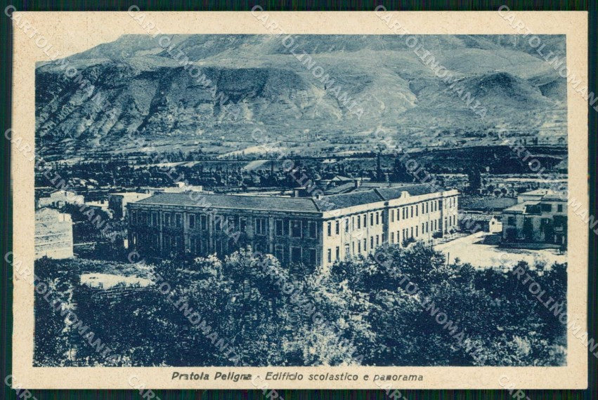 L'Aquila Pratola Peligna Edificio Scolastico cartolina RT0145 – fronte