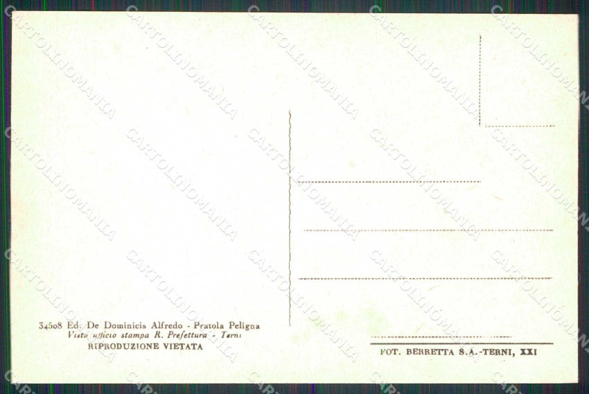 L'Aquila Pratola Peligna Edificio Scolastico cartolina RT0145 – retro