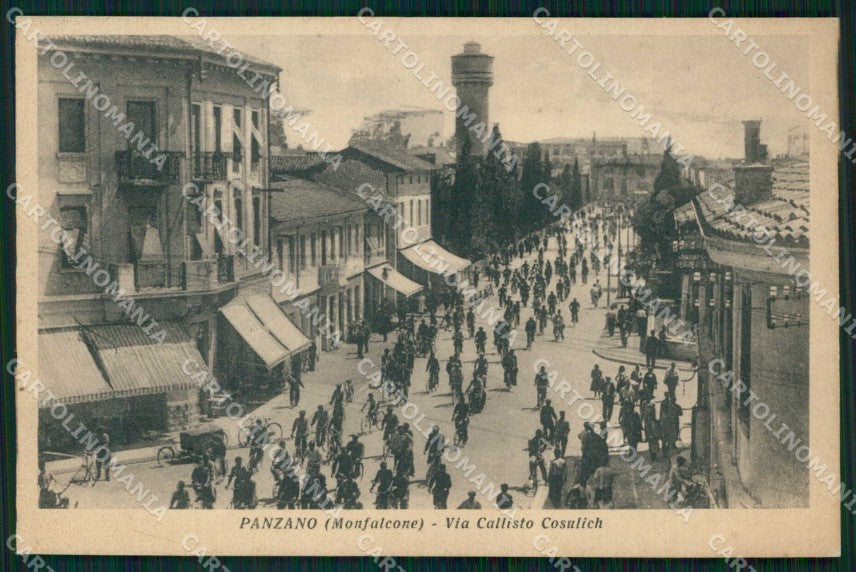 Gorizia Monfalcone Panzano Via Callisto Cosulich cartolina RT0155 – fronte