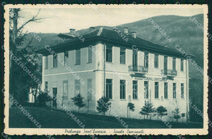 Biella Pralungo Sant'Eurosia Scuole Comunali cartolina RT0156 – fronte