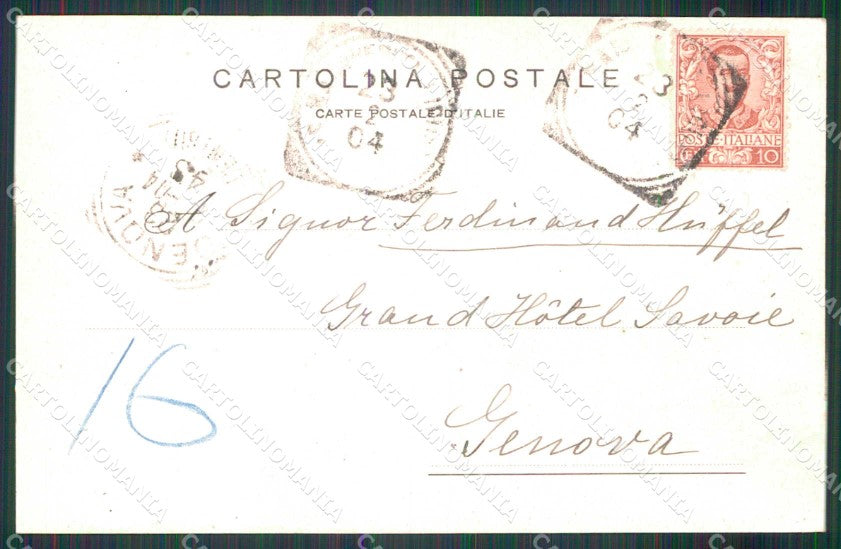 Genova Paraggi Riviera di Levante Castello Brown cartolina RT0159 – retro