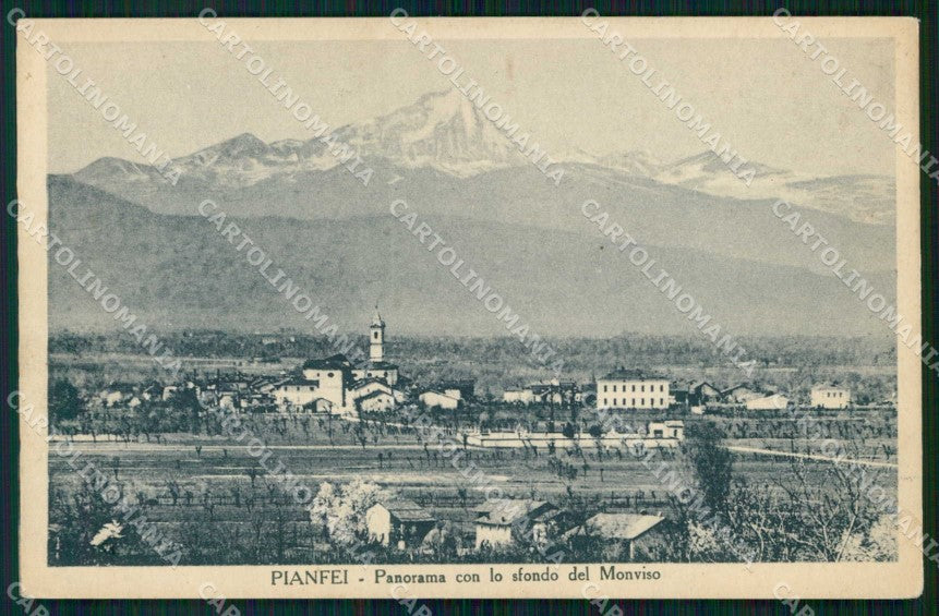 Cuneo Pianfei Monte Monviso sullo Sfondo cartolina RT0162 – fronte