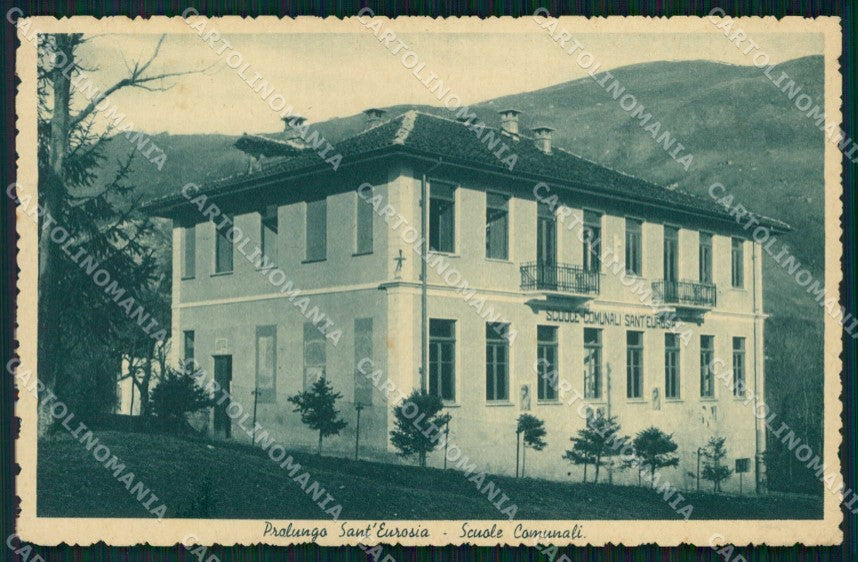 Biella Pralungo Sant'Eurosia Scuole Comunali cartolina RT0166 – fronte