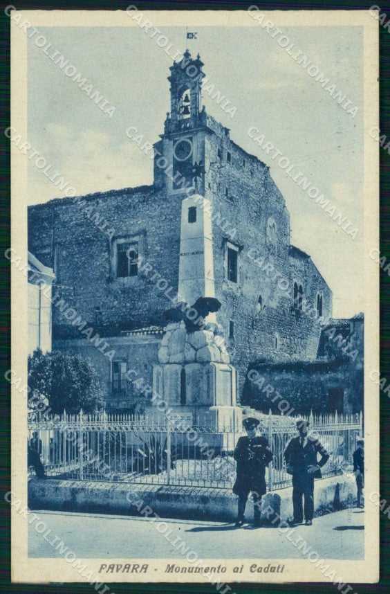 Agrigento Favara Monumento ai Caduti Carabiniere ? cartolina RT0171 – fronte