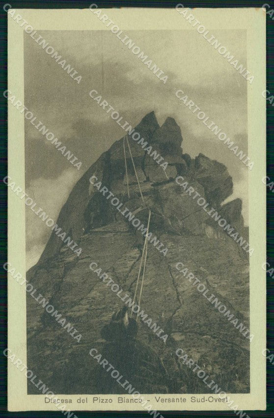 Verbania Macugnaga Discesa del Pizzo Bianco Versante Sud Ovest cartolina RT0173 – fronte
