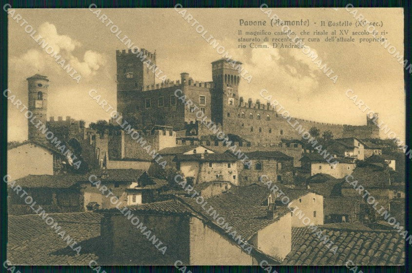 Torino Pavone Canavese Castello del XV Secolo Brunner 15727 cartolina RT0174 – fronte
