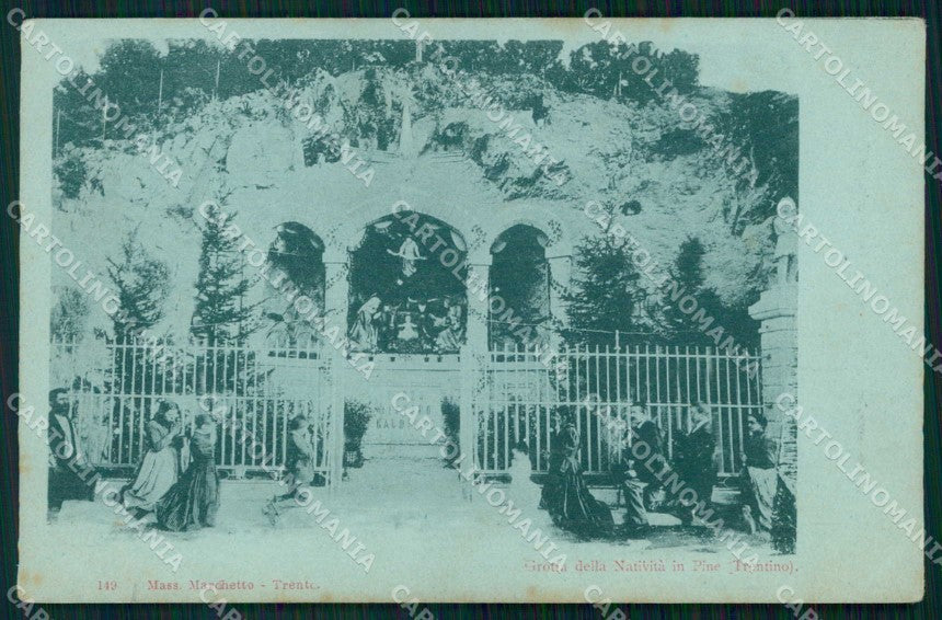Trento Baselga di Pinè Grotta della Natività cartolina RT0186 – fronte