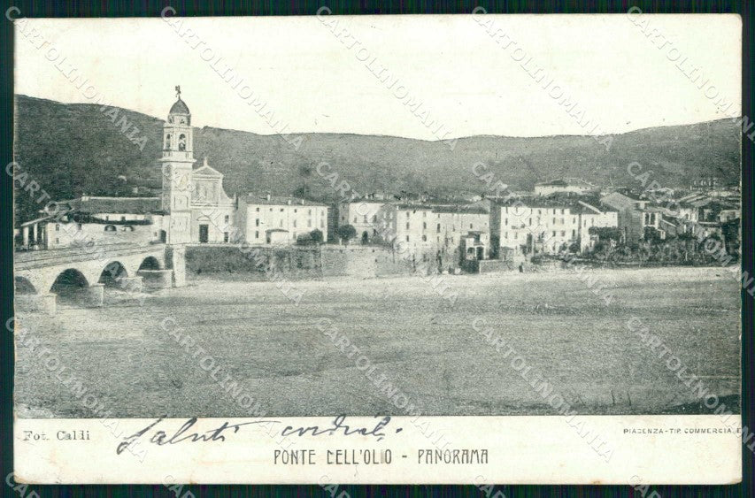 Piacenza Ponte dell'Olio cartolina RT0205 – fronte