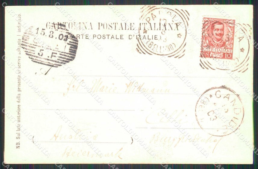 Belluno Comelico Superiore Padola Cadore Breveglieri cartolina RT0226 – retro