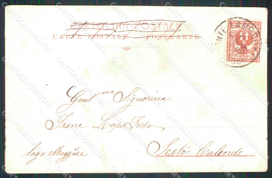 Como Ponte Lambro PIEGATA cartolina RT0229 – retro