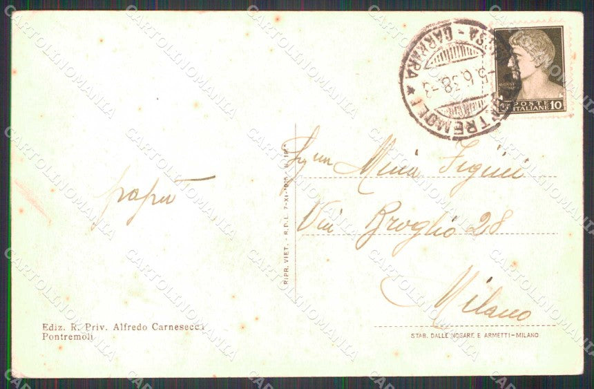 Massa Pontremoli Passo la Cisa cartolina RT0237 – retro