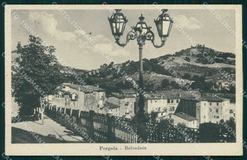 Pesaro Pergola Belvedere cartolina RT0239 – fronte