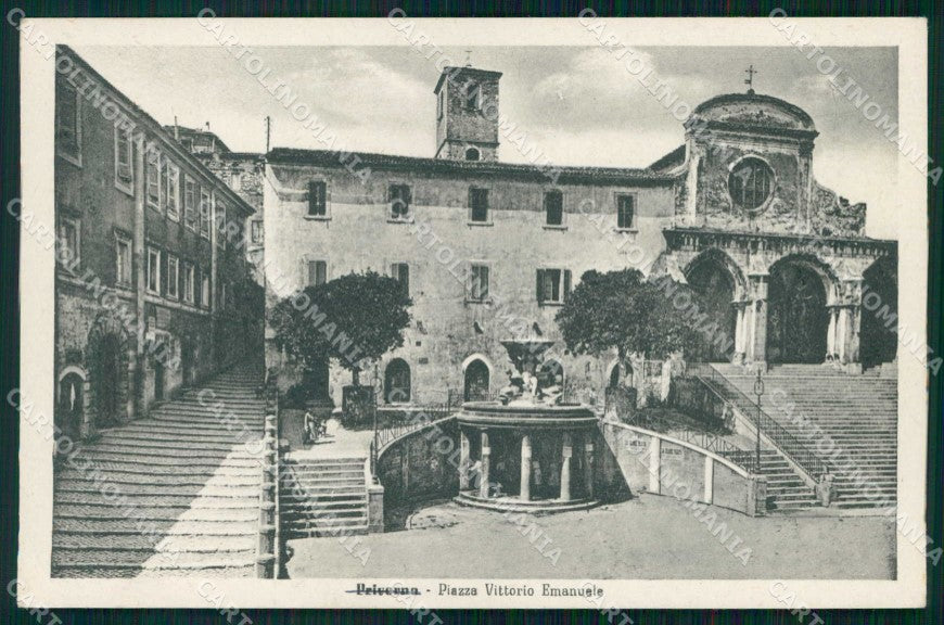 Latina Priverno Piazza Vittorio Emanuele Alterocca 128018 cartolina RT0245 – fronte