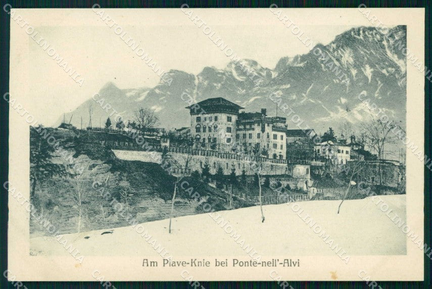 Belluno Ponte nelle Alpi cartolina RT0248 – fronte
