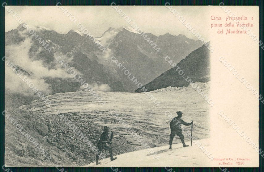 Trento Presanella Vedretta del Mandrone Alpinismo Stengel 7250 cartolina RT0253 – fronte