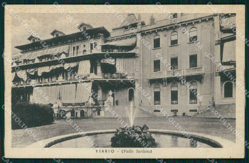 Bergamo Piario Valle Seriana cartolina RT0267 – fronte