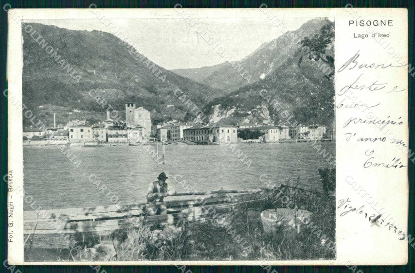 Brescia Pisogne Val Camonica Lago d'Iseo cartolina RT0272 – fronte