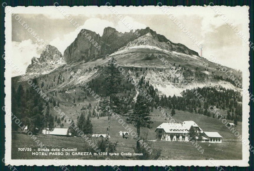 Bolzano Nova Levante Hotel Passo di Carezza Franzl 707/22 Foto cartolina RT0282 – fronte