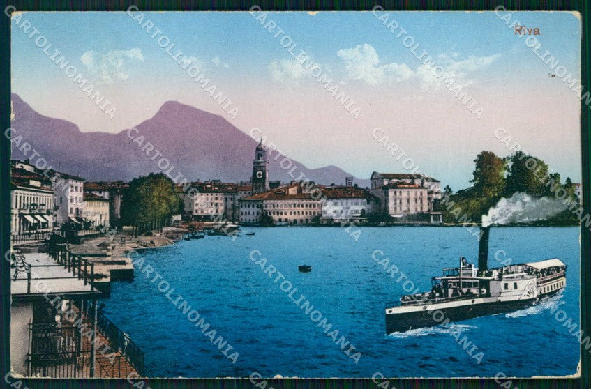 Trento Riva del Garda Lago Piroscafo cartolina RT0316 – fronte