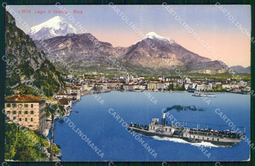 Trento Riva del Garda Lago Piroscafo cartolina RT0319 – fronte